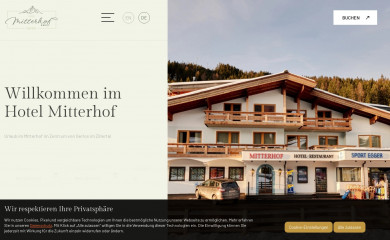 mitterhof-gerlos.at screenshot