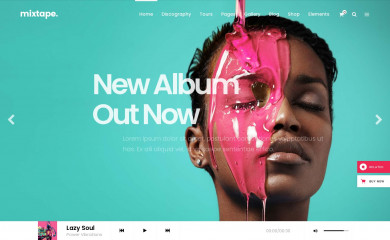 https://mixtape.qodeinteractive.com screenshot