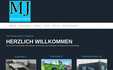 mj-anhaenger.de screenshot