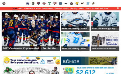 mjhlhockey.ca screenshot