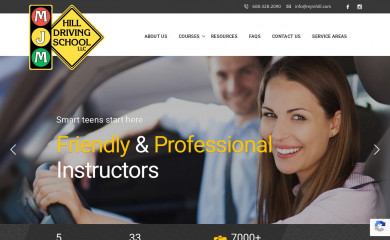 mjmhilldrivingschool.com screenshot