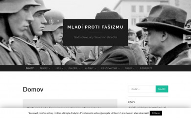 mladiprotifasizmu.sk screenshot