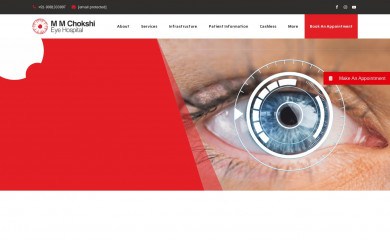 mmchokshieyehospital.com screenshot