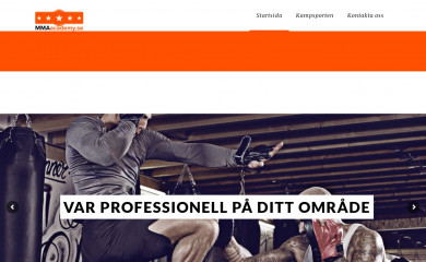 mmaacademy.se screenshot
