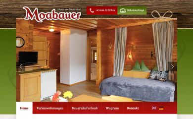moabauer-wagrain.at screenshot