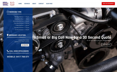 mobilemechanicbrisbanenorthside.com.au screenshot
