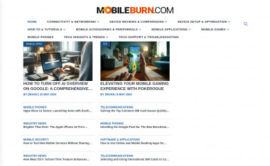 mobileburn.com screenshot