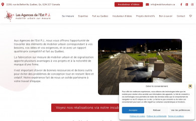 mobilierurbain.ca screenshot