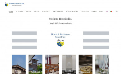 modenahospitality.it screenshot