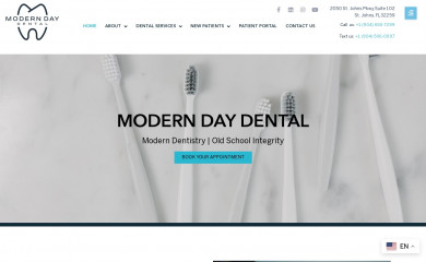 moderndaydentalfl.com screenshot