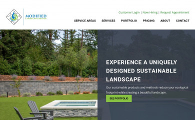 modifiedlandscapedesign.com screenshot