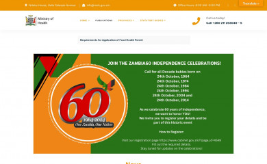 moh.gov.zm screenshot
