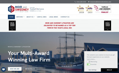 moirandsweeney.com screenshot