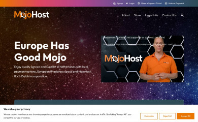 mojohost.eu screenshot
