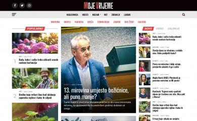 mojevrijeme.hr screenshot