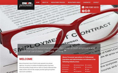 moorepersonnel.com.au screenshot