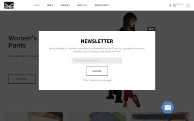 mooseclothingcompany.com screenshot
