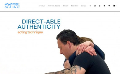 momentumactingstudio.com screenshot