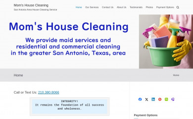momshousecleaning.com screenshot
