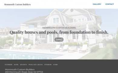 monmouthcustombuilders.com screenshot