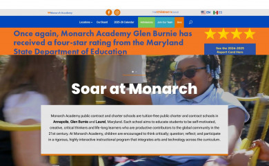 monarchacademy.org screenshot