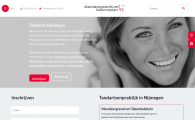mondzorgcentrumtakenhofplein.nl screenshot