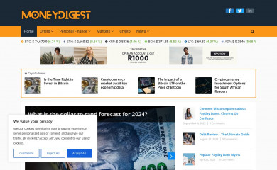moneydigest.co.za screenshot