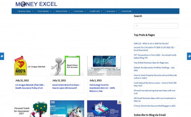 moneyexcel.com screenshot