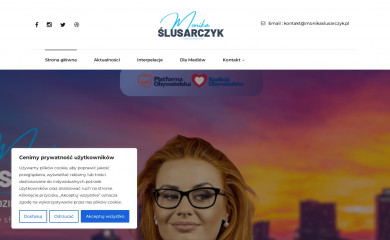 monikaslusarczyk.pl screenshot