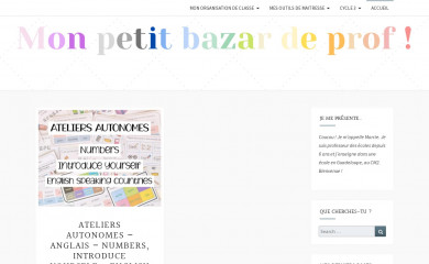 monpetitbazardeprof.com screenshot