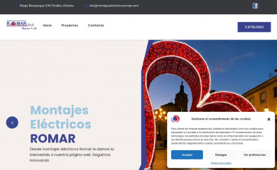 montajeselectricosromar.com screenshot