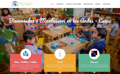 montessorienlosandes.edu.pe screenshot