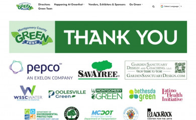 montgomerycountygreenfest.org screenshot