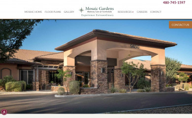 mosaicgardensscottsdale.com screenshot