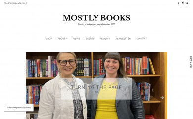 mostlybooks.com.au screenshot
