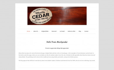 mostlycedar.com.au screenshot