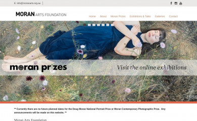 moranarts.org.au screenshot