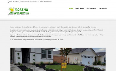 morenolandscapeservices.com screenshot