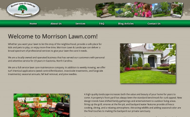 morrisonlawn.com screenshot