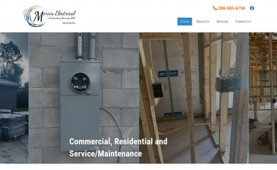 morriselectricalcontractors.com screenshot