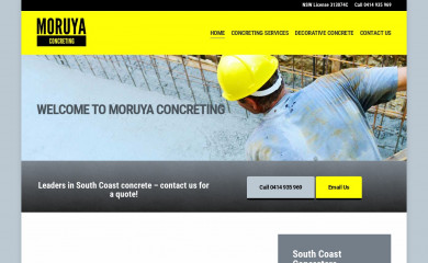 moruyaconcreting.com.au screenshot
