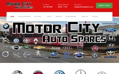 motorcityspares.co.za screenshot