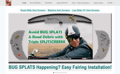 motorcycleventscreens.com screenshot