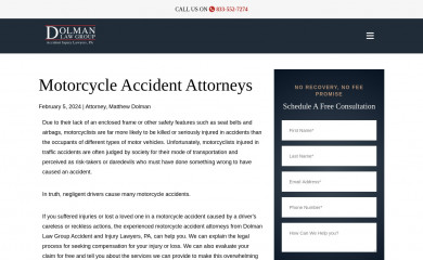 motorcyclecrashflorida.com screenshot