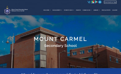 mountcarmelsecondaryschool.ie screenshot
