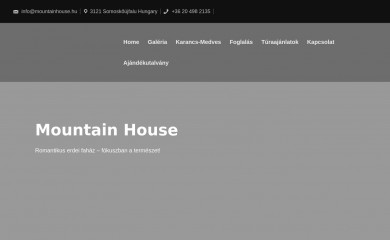 mountainhouse.hu screenshot