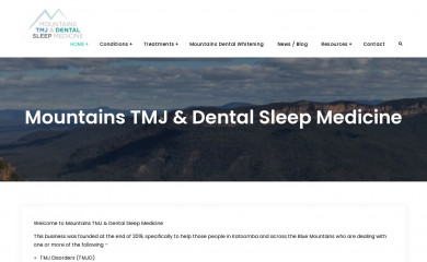 mountainsdentalsleepmedicine.com.au screenshot