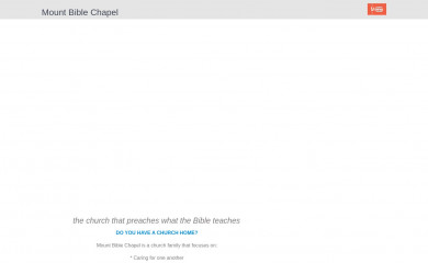 mountbiblechapel.org.nz screenshot