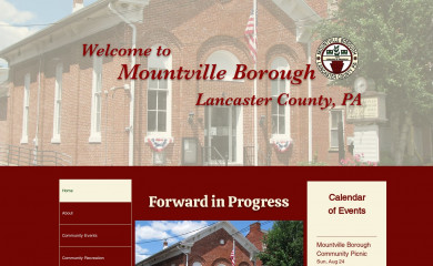 mountvilleborough.com screenshot