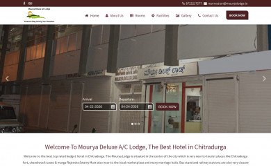 mouryalodge.in screenshot